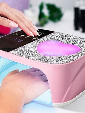 Pink Nail Dryer with LED Display